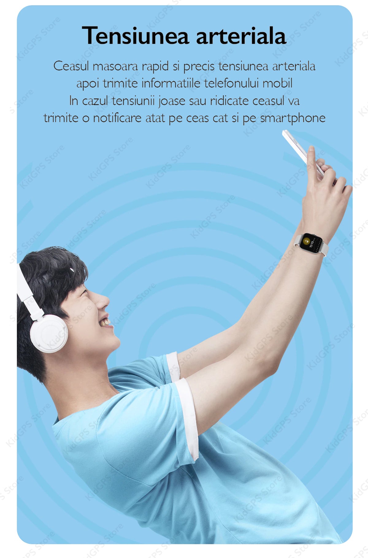 Ceas smartwatch femei TechON DT94 Plus+, Auriu Ceas smartwatch femei TechON DT94 Plus+, Auriu